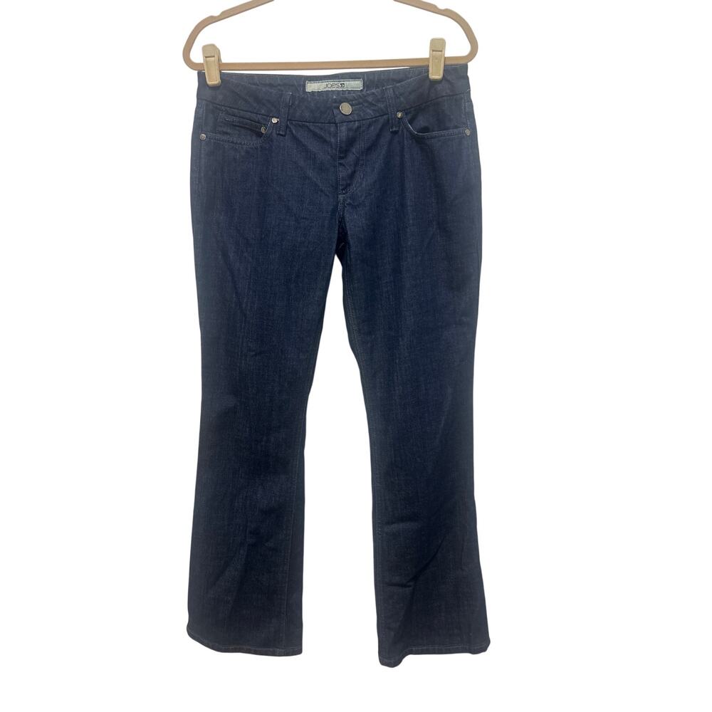 Joe's Jeans Curvy Dark Blue Bootcut Medium Rise Beaded Back Pockets Denim 30/10